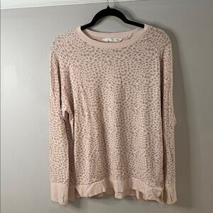 Blush Leopard Print Women's Sweatshirt
